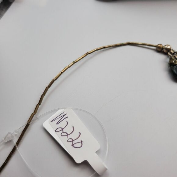 Sterling silver precious Navajo healing stone necklace‎ N2220 - Picture 4 of 4